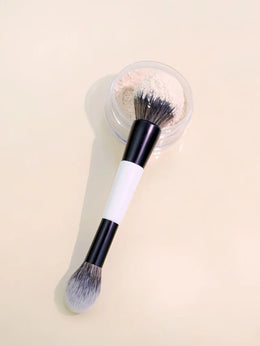 KissICON WHITE 4 Double-Headed Makeup Brushes - Multi-Functional Set