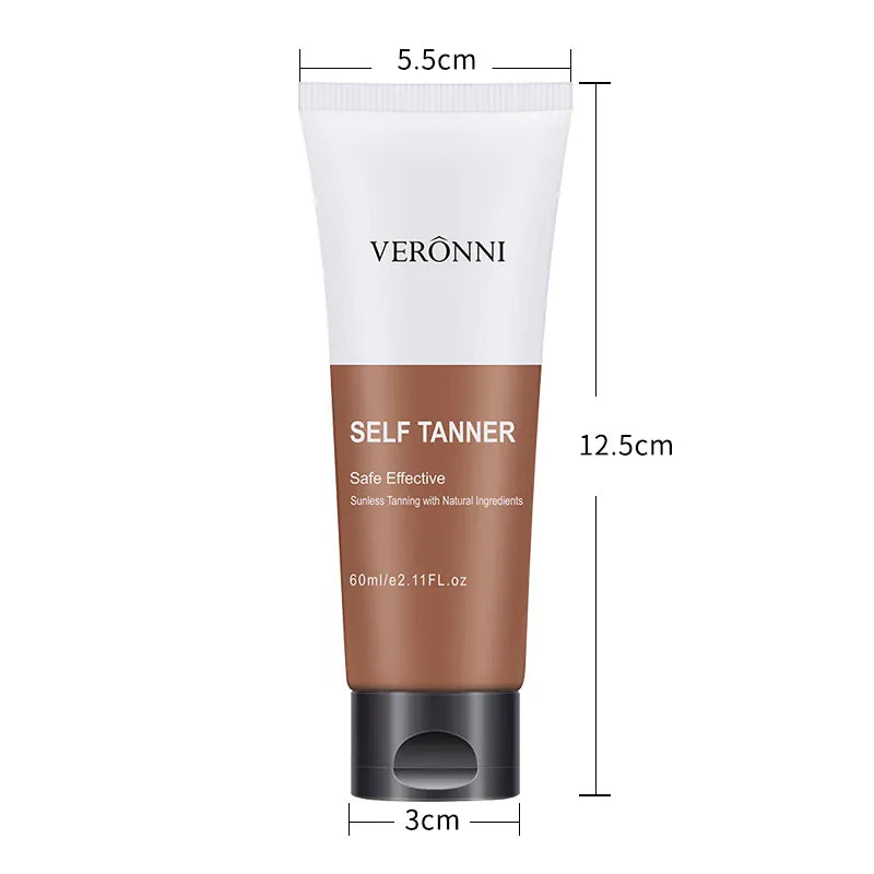 KissICON WHITE / 60ml Body Tanning Oil Bronzing Cream Natural Streak Free