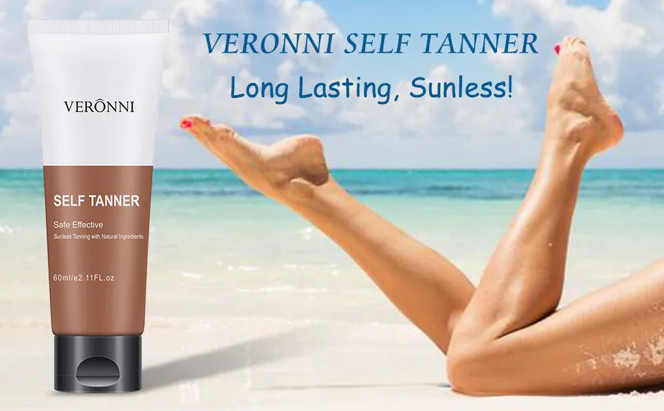 KissICON WHITE / 60ml Body Tanning Oil Bronzing Cream Natural Streak Free