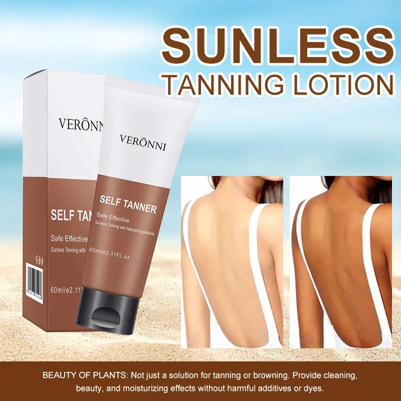 KissICON WHITE / 60ml Body Tanning Oil Bronzing Cream Natural Streak Free
