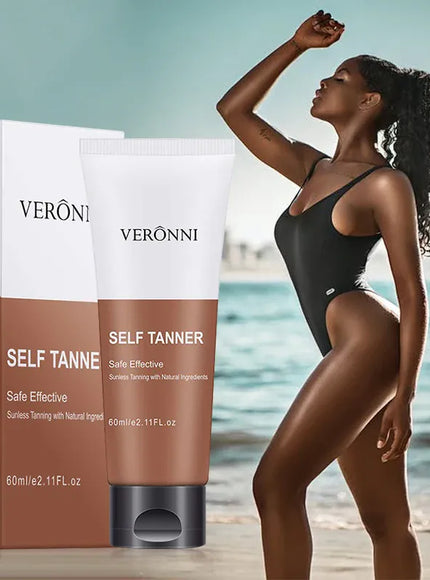 KissICON WHITE / 60ml Body Tanning Oil Bronzing Cream Natural Streak Free