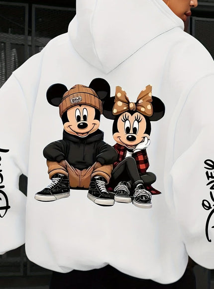jkthpu-45 White A / UK 16 Plus Size - Disney Mickey & Minnie Mouse