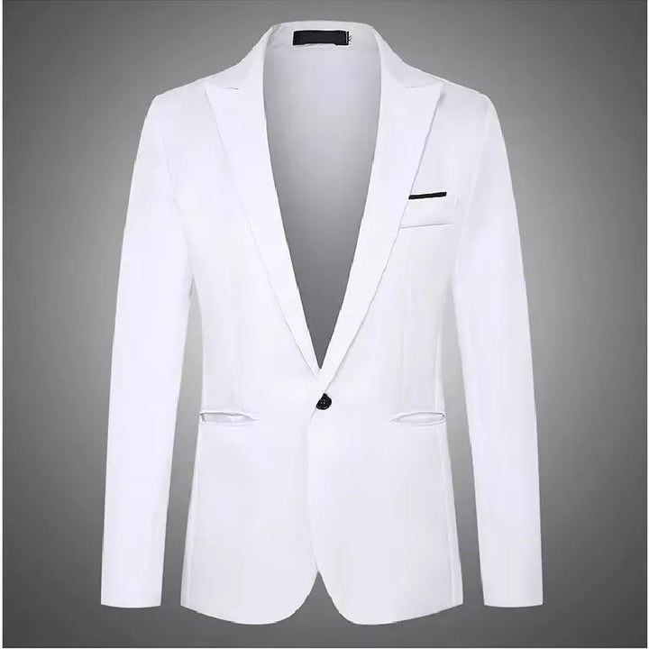 Luxury Mens Slim Fit Solid Color Blazer