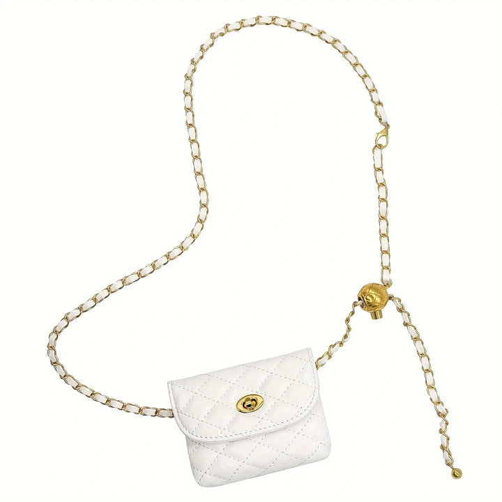 Chic Leather Chain Waist Crossbody – Shoulder Belt