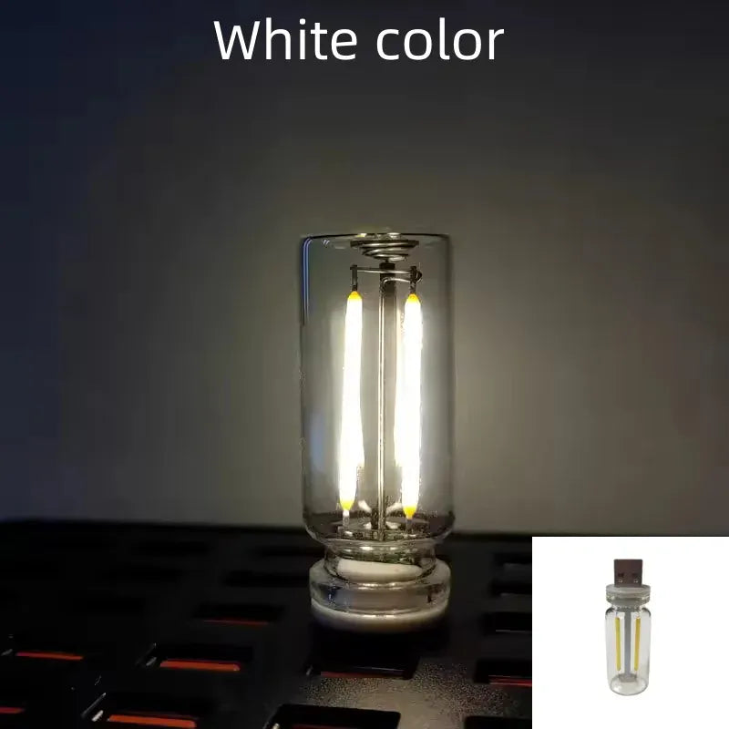 KissICON white Halloween DecorAITHEA Led Glass Light  Usb Night Light Bulb Touch Dimming Usb Night Light For Car Interior Bedroom Home Decor
