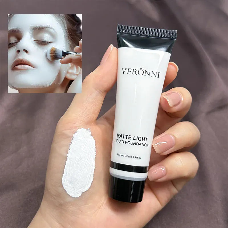 KissICON WHITE Halloween Pure White Makeup Foundation Mixable Pure White Foundation Adjuster Concealer Face Paint Makeup Clown COS Carnival