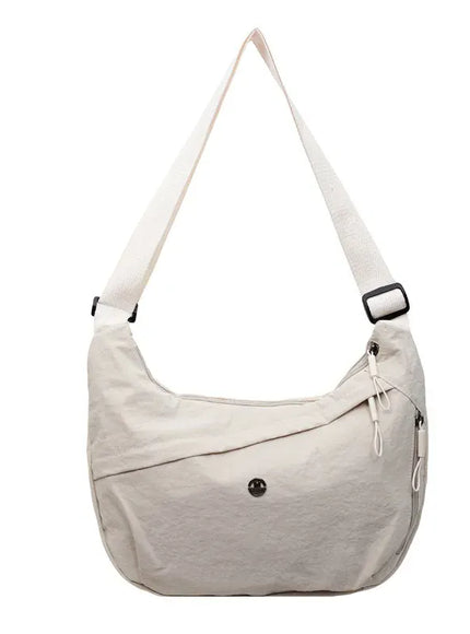 KissICON white Hobo Slouchy Crossbody – Purse Commuter Shoulder