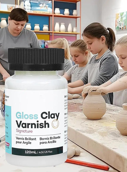 KissICON White KissIcon 120ML Gloss Varnish For Air Dry Glaze