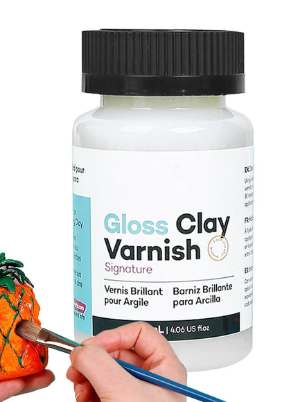 KissICON White KissIcon 120ML Gloss Varnish For Air Dry Glaze