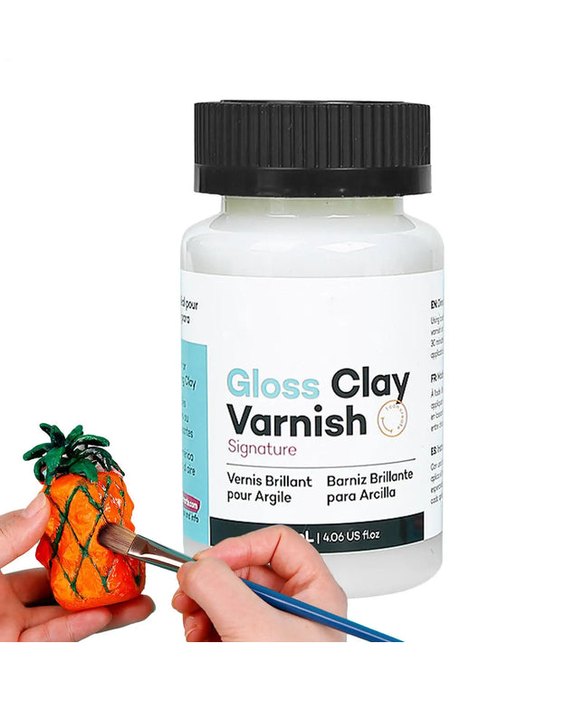 KissICON White KissIcon 120ML Gloss Varnish For Air Dry Glaze