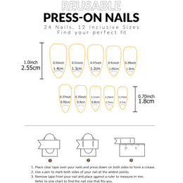 KissICON WHITE KissIcon 24Pcs Almond Press On Nails Pink Bow