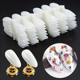 KissICON WHITE KissIcon Almond False Nails Set - Natural Transparent