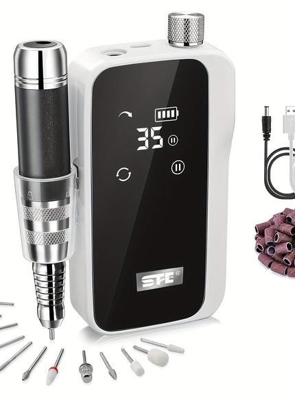 KissICON White KissIcon Nail Drill Machine For Acrylic Nails -