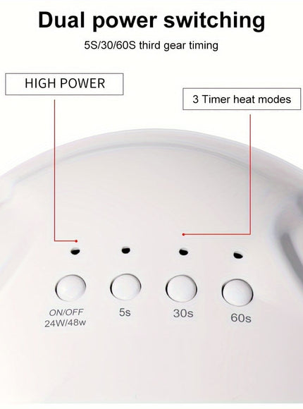 KissICON WHITE KissIcon UV LED Nail Lamp - Infrared Auto