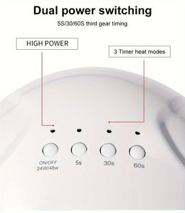 KissICON WHITE KissIcon UV LED Nail Lamp - Infrared Auto