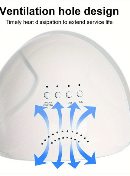 KissICON WHITE KissIcon UV LED Nail Lamp - Infrared Auto