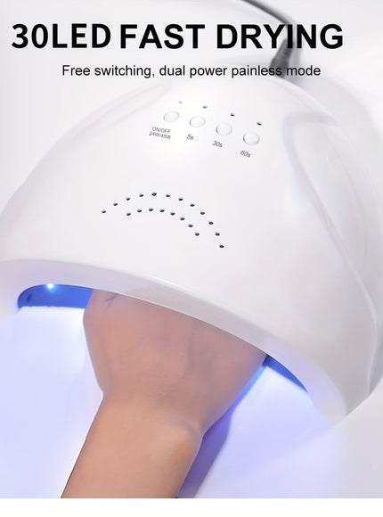 KissICON WHITE KissIcon UV LED Nail Lamp - Infrared Auto