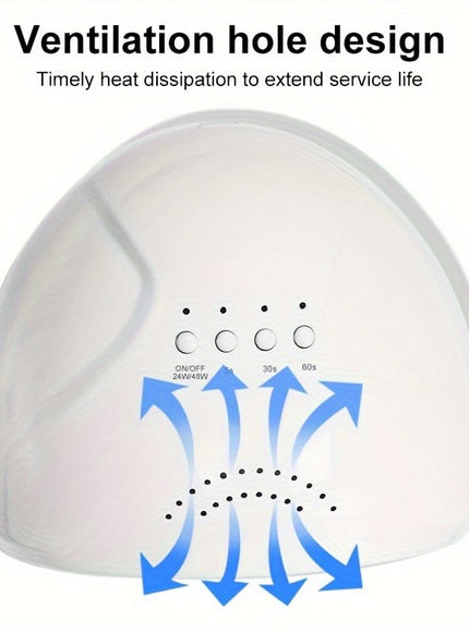 KissICON WHITE KissIcon UV LED Nail Lamp - Infrared Auto