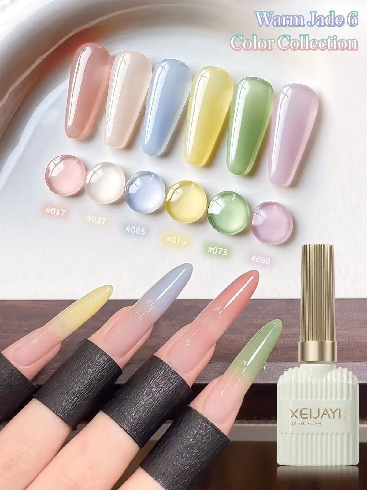 KissICON WHITE KissIcon Xeijayi Gel Nail Polish Set - 6