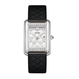 KissICON white -leather KissIcon Women Watch Diamond Waterproof Calendar - Stylish