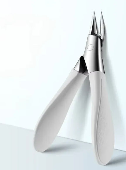KissICON WHITE 💋 Nail Scissors Manicure Tools - Anti Splash