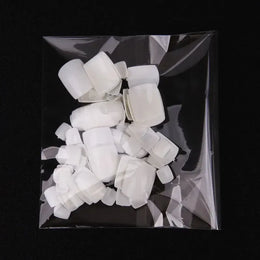KissICON White piece KissIcon False Toe Nails 100Pcs Natural White Clear