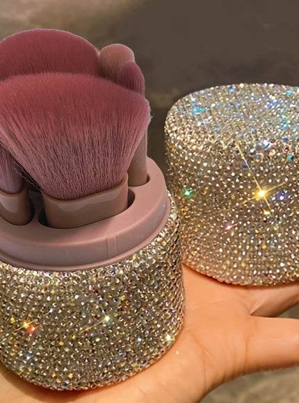 KissICON White Rhinestone Sparkle Shine Glitter Brush Set – Rhinestone