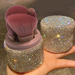 KissICON White Rhinestone Sparkle Shine Glitter Brush Set – Rhinestone