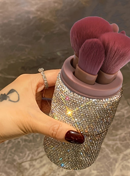 KissICON White Rhinestone Sparkle Shine Glitter Brush Set – Rhinestone