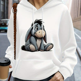 jkthpu-45 White / UK 16 Plus Size, Disney Eeyore casual swear, pullover long
