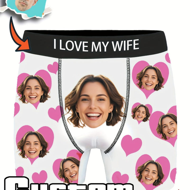 Custom Face Photo Boxers Hilarious Gifts for Him