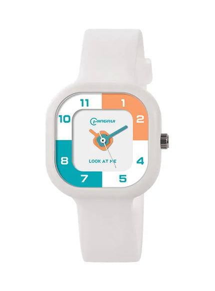 KissICON White 💋 UTHAI CA05 Women's Square Watch - 30M