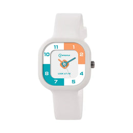 KissICON White 💋 UTHAI CA05 Women's Square Watch - 30M