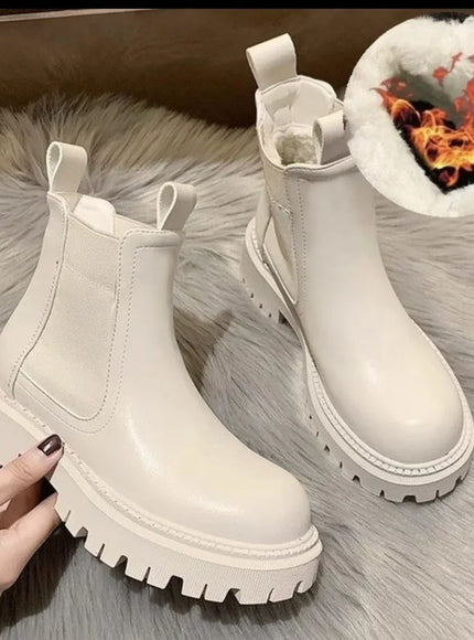 KissICON White velvet / 37 / CHINA Women's boots 2024 autumn and winter new item