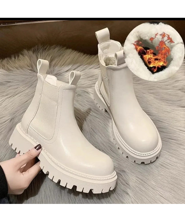 KissICON White velvet / 37 / CHINA Women's boots 2024 autumn and winter new item