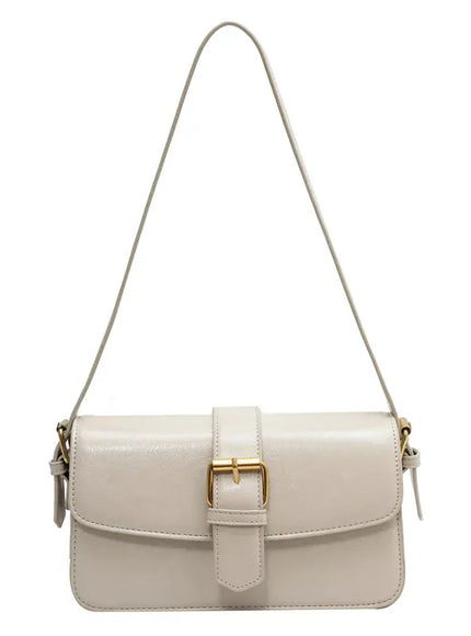 KissICON WHITE Waxed Leather Crossbody – Mini Square Purse