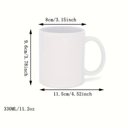 KissICON White Your Photo  Text Custom Coffee Mug Gift