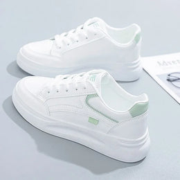 Dropshipman WhiteGreen / 38 Women's Sneakers Fashion 2025 New Trainers Woman Shoes Comfortable Casual Sneaker Woman Lace Up Women Sneakers Tenis Feminino