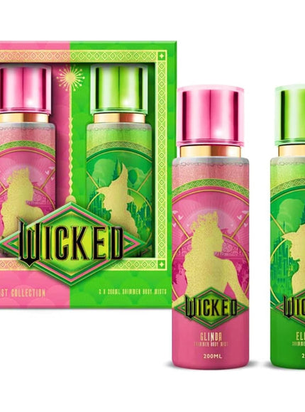 KissICON Wicked Body Mist Duo Limited Edition Glinda Elphaba Wicked Fragrance