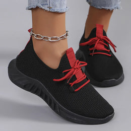 Dropshipman wine red / 41 Women's summer breathable mesh flat shoes women's shoes casual sports shoes, clearance free shipping