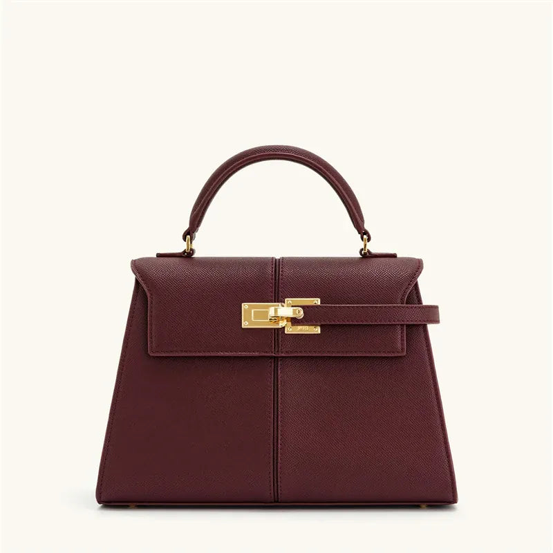 Dropshipman wine red / CHINA JW PEI Women's Handbag Elise Designer Fashion 2025 New Burgundy Handbag Large Square Crossbody Bag High-end Women's Bag