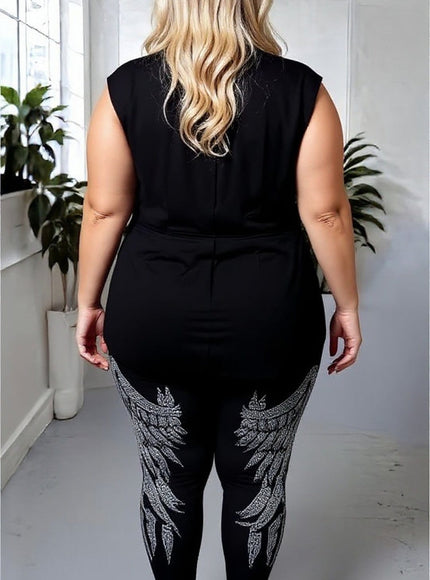 KissICON Winged Diva Leggings
