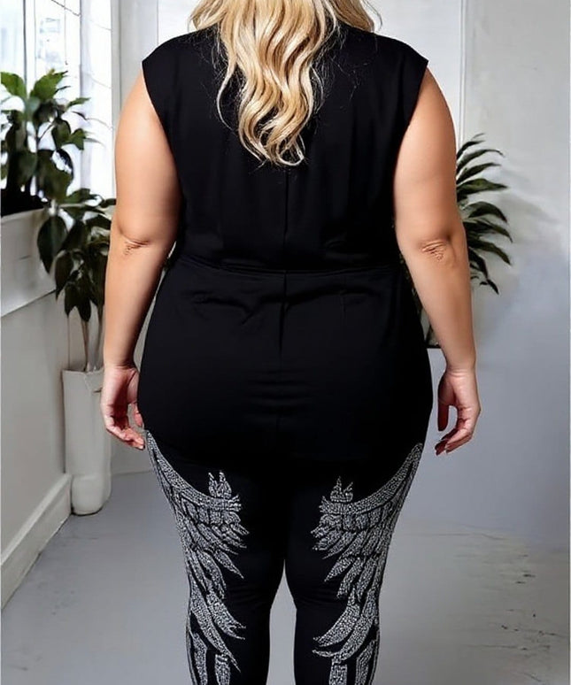 KissICON Winged Diva Leggings