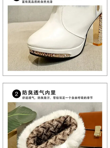 KissICON Winter Boot Women Shoe Winter New Ankle Boots