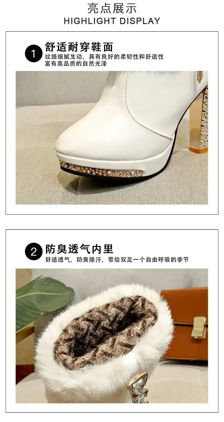 KissICON Winter Boot Women Shoe Winter New Ankle Boots