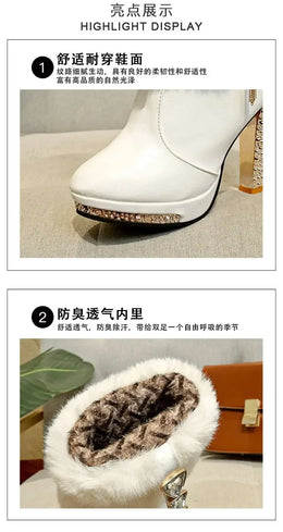 KissICON Winter Boot Women Shoe Winter New Ankle Boots