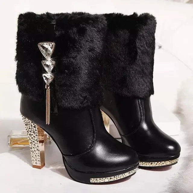 KissICON Winter Boot Women Shoe Winter New Ankle Boots