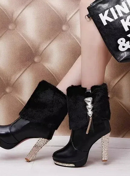 KissICON Winter Boot Women Shoe Winter New Ankle Boots