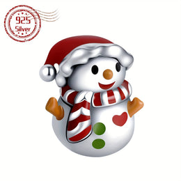 KissICON Winter Color Enamel Charm Enamel Snowman Charm Bracelets Necklaces Bra