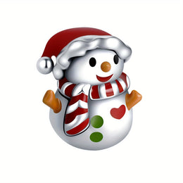 KissICON Winter Color Enamel Charm Enamel Snowman Charm Bracelets Necklaces Bra